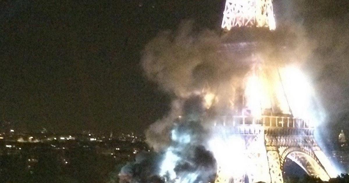 Ultima Hora: Outro camião pega fogo na Torre Eiffel