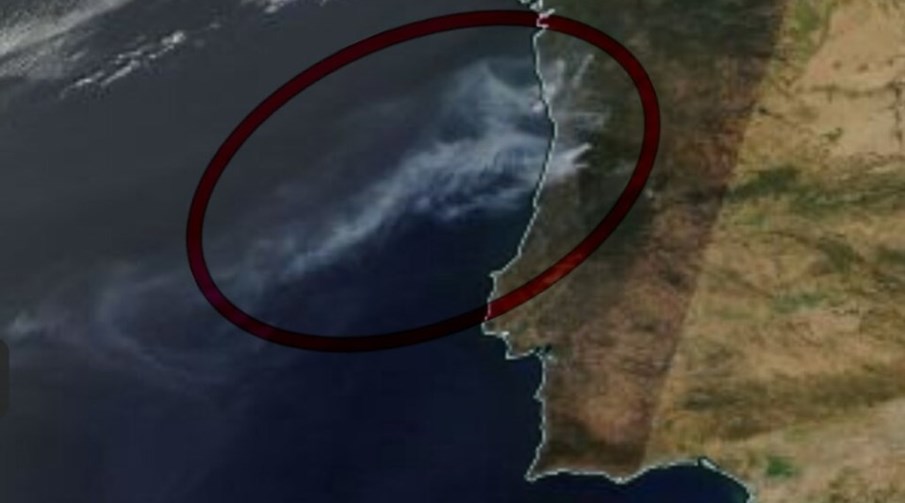 Incêndios em Portugal vistos do espaço