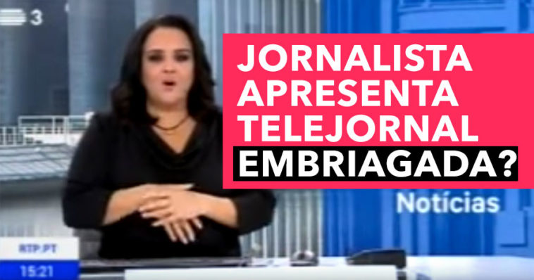 Alberta Marques Fernandes, jornalista da RTP apresenta Telejornal Embriagada?