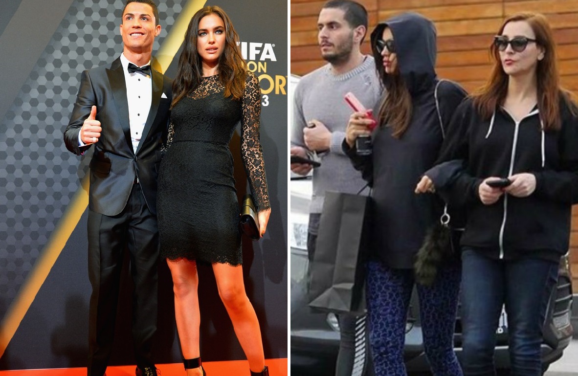 Ex-namorada de Cristiano Ronaldo, Irina Shayk já não consegue esconder mais a gravidez